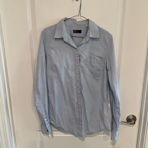 Gap Blue Collared Button Down Shirt TALL